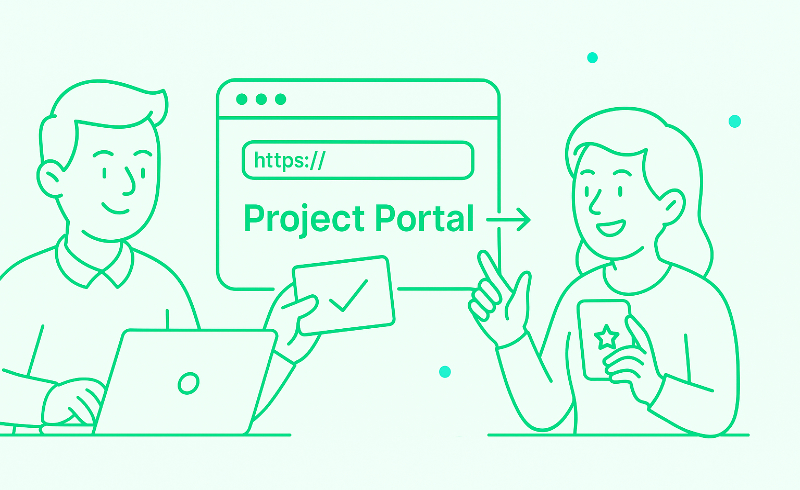 Send professional link illustration